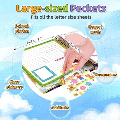 Giant School Memory Book Keepsake Photo Album Scrapbook for Kids - Image 3