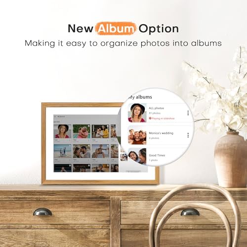 Digital Picture Frame Frameo, 10.1 Inch Smart WiFi Digital Photo Frame 32GB - Image 4