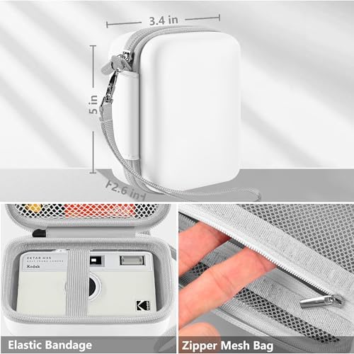 Leayjeen Hard EVA Case for KODAK EKTAR H35 H35N Film Camera - White - Image 5