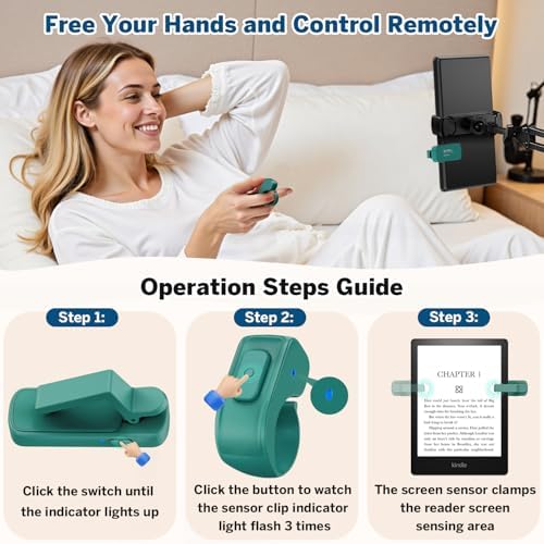 Page Turner Ring for Kindle,Remote Control for iPhone iPad Tablets eReaders - Image 3