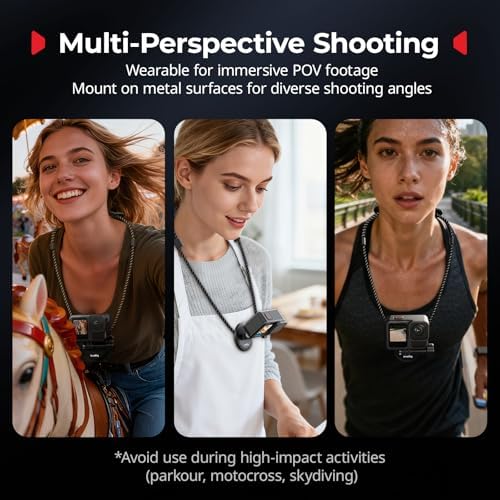 SMALLRIG Quick-Release Action Camera Magnetic Neck Mount with Chest Strap - Image 2