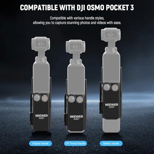 NEEWER BASICS Pocket 3 Extension Mount Adapter Compatible with DJI Osmo Pocket 3 Accessories, Protective Cage Bracket Mic Holder Clamp Stand with Cold Shoe for Tripod Vlog Video Recording, AC017 - Image 3