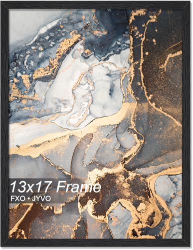 Fxojyvo 13x17 Picture Frame Black Engineered Wood Wall Hanging by Fxojyvo