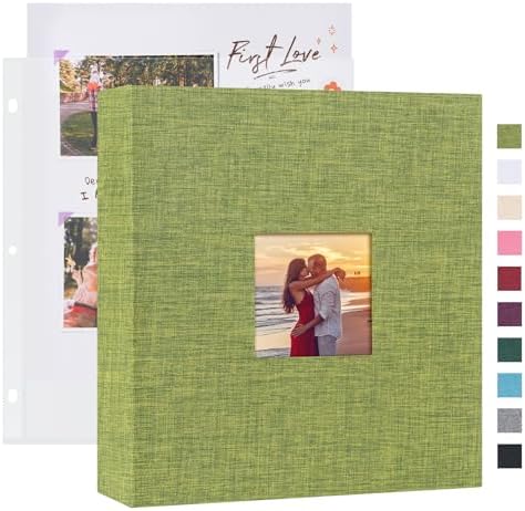 Mublalbum 8.5x11 Inch 3 Ring DIY Scrapbook Photo Album 80 Pages,Green by Mublalbum