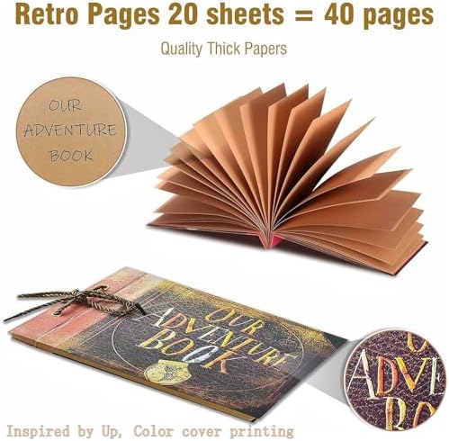 Handcrafted Adventure Book DIY Memory Scrapbook Diary - Image 5