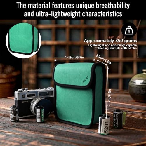 eTone X-Ray Film Protection Bag, Radiation Shield for 4x5-inch Films 135, 120, 620, and select cameras, Waterproof, Temperature Resistant (Green) - Image 4