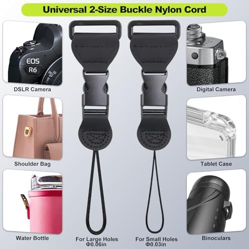 FIEIL Letter Slogan Shoulder Strap, Adjustable Camera Strap with 2 Sets of Quick-Release Buckles, Comfortable Neck Strap for iPad, Tablet, Camera, Laptop, Binocular, Luggage Bag - Image 3