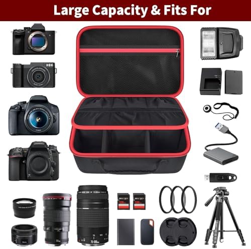 Camera Case for Canon/for Sony/for Nikon DSLR SLR Cameras, Large Capacity - Image 2