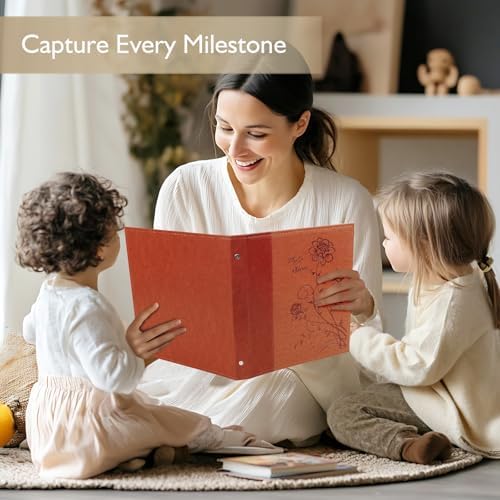 Photo Album 8x10 2 Packs Clear Pages Pockets Leathe Cover Slip Slide in Photo Album Each Holds 50 Vertical 8x10 Photos Picture Book for Wedding Family (Brown) - Image 5