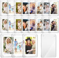100 Pcs Acrylic Fridge Magnetic Frames for Photos Mini Pictures- Double Sided Clear Fridge Magnetic Frame for Refrigerator Locker Whiteboard Metal Cabinet, Classroom Photo Display (2.36 x 3.54 Inch) by Remerry