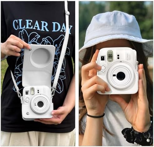 CAIYOULE Camera Case for Fujifilm Instax Mini 13 Instant Camera, White - Image 7