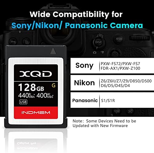 INDMEM XQD 128GB Memory Cards, 5X Tough MLC XQD Flash Memory Cards High Speed G Series| Max Read 440MB/s, Max Write 400MB/s - Image 6