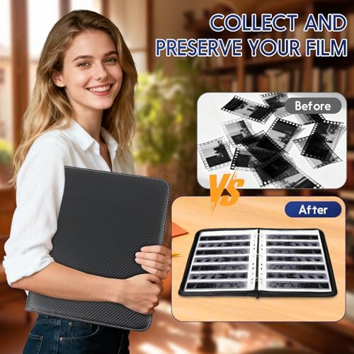35mm Film Negative Sleeves Storage Kit, 50 Pack 7x6 Acid-Free Archival Pages & Binder Box - Holds 2100 Frames for 35mm/135 Film Collect & Organization - Image 5