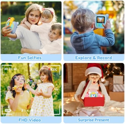 ARNSSIEN Kids Instant Print Camera for Toddlers 1080P 2.4in+180° Flip Lens - Image 3