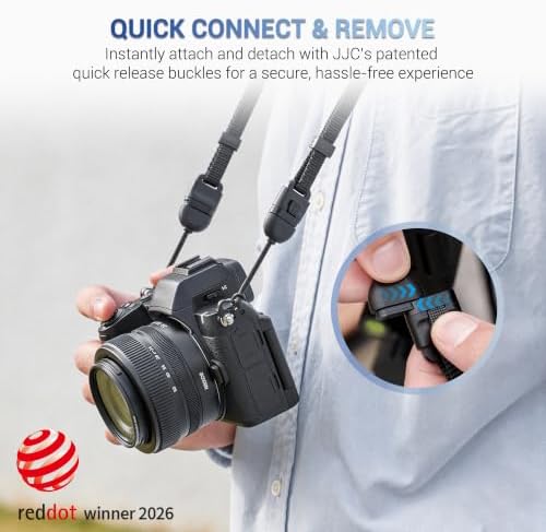 JJC 2Pack Universal Camera Strap Quick Release Buckle, Durable & Scratch-proof Neck Strap Quick Release Loop Connector for Canon Nikon Sony Fujifilm Olympus DSLR Mirrorless Camera - Image 6