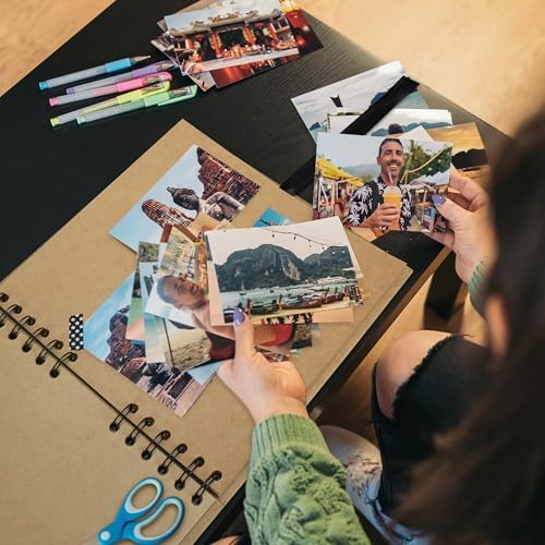 Scrapbook Photo Album DIY 10x10 Inch Thick Kraft 40 Pages Kraft - Image 2