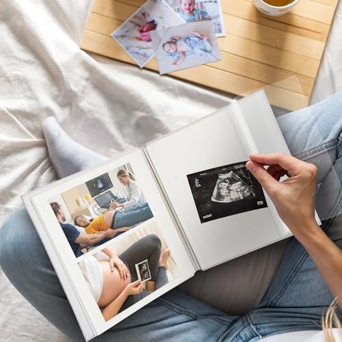 Linen Self Adhesive Photo Album 10x10 20 Pages Blue - Image 5