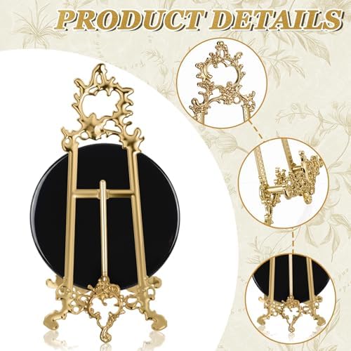 Novabright 11.5 Inch Ornate Metal Display Stand for Scrying Mirrors - Image 3