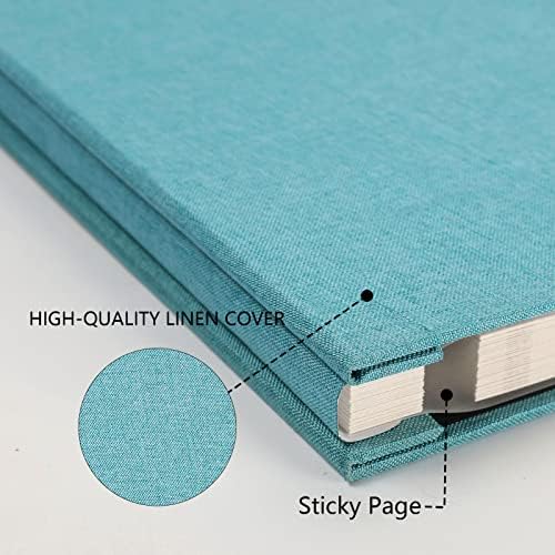 Photo Album Self Adhesive Pages Scrapbook 40 Pages, 11x10.6 LightBlue - Image 3
