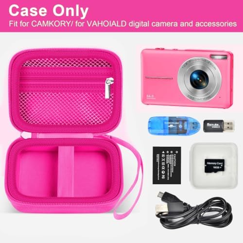 ALKOO Digital Camera Case for CAMKORY/Pouch for KODAK PixproRose Red - Image 2