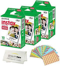Fujifilm Instax Mini Instant Film Compatible with Instax Mini 8/9/11/12 Cameras – Includes Frame Stickers and Quality Photo Microfiber Cloth (50 Prints) by FUJIFILM