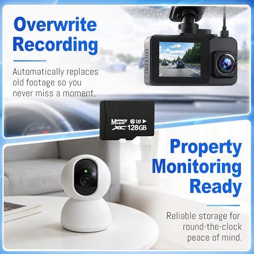 128GB Micro SD Card for Dashcam & Security Camera U3 V30 A1 - Image 4