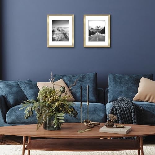 Americanflat 11x14 Picture Frame 2-Pack - Matted to 8x10 - Gold - Image 5