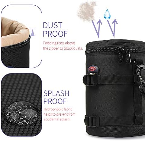 DSLR Camera Lens Case Pouch Bag for Lenses up to 4.33" x 6.70" - Image 3