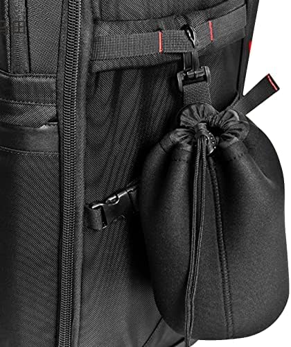 Lens Pouch Set 3Pack Replacement Compatible for Canon, Nikon, Sony, Pentax, Olympus (Small, Medium, Large) - Image 4