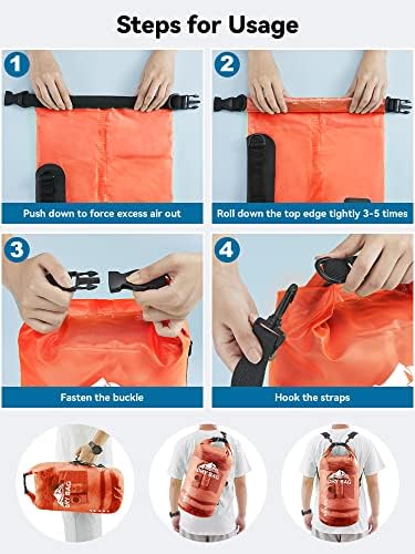 HEETA Dry Bag Waterproof Backpack with Phone Case 5L/10L/20L/30L/40L - Image 5