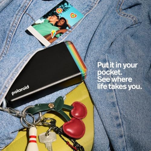 Polaroid Hi-Print + Paper Bundle- 2nd Generation Bluetooth Connected 2x3 Pocket Photo Dye-Sub Printer - Black Printer + 40 Photos (6439) - Image 4