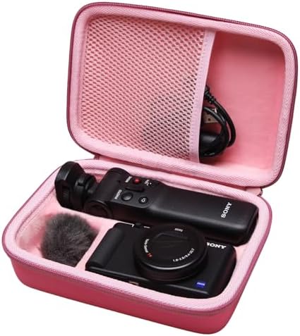 Case for Sony ZV-1F/ZV-1/ZV-1 II Vlog Digital Camera and Tripod Rose by LTGEM