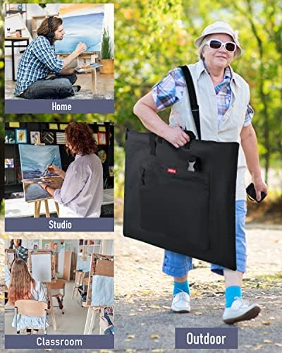 Nicpro Light Weight Art Portfolio Bag, 23x31” Waterproof Art Portfolio Case - Image 6