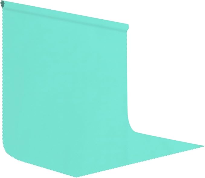Turquoise Photography Backdrop for Photoshoot, Fabric 10x10ft | Polyester Studio Photo Backgrounds, Non Reflective, Easy to Hang, for Portrait Shoot, Product, Party Decor, Video Creation by LYLYCTY