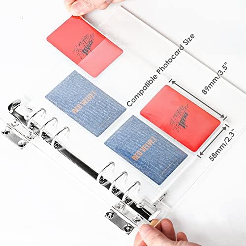 4 Pocket Pages 3.5"x2.4", 30 Pack Sheet Protectors for A5 Binder - Image 5