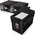 BCW Short Comic Book Bin, Holds 150 Comics Each, Black, 10 Pack by BCW