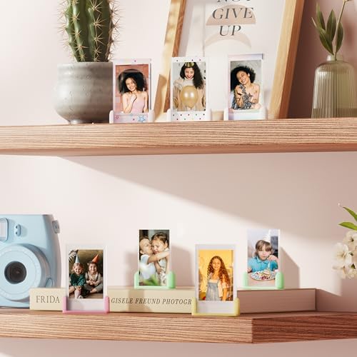 2x3 Mini Photo Frames for Instax Mini EVO/12/9/11/Liplay/Link/SE/8/9/41/7+/99/40 Camera Film, Small Tabletop Polaroid Picture Frame, Cute Multi-Color Acrylic Photo Frame Set, 12 Pack - Image 3