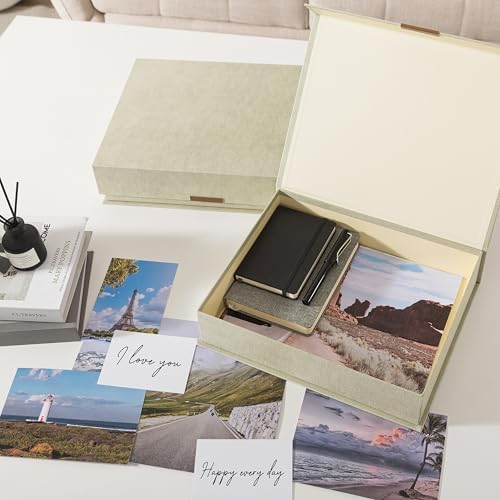 Soul & Lane - Letter Keepsake Box, Magnetic Lid, Set of 2, Ash Green - Image 7