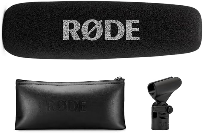 RØDE NTG4 Shotgun Microphone w/Digital Switches Bundled with Universal Shockmount + XLR Microphone Cable + Cleaning Cloth (4 Items) - Image 4