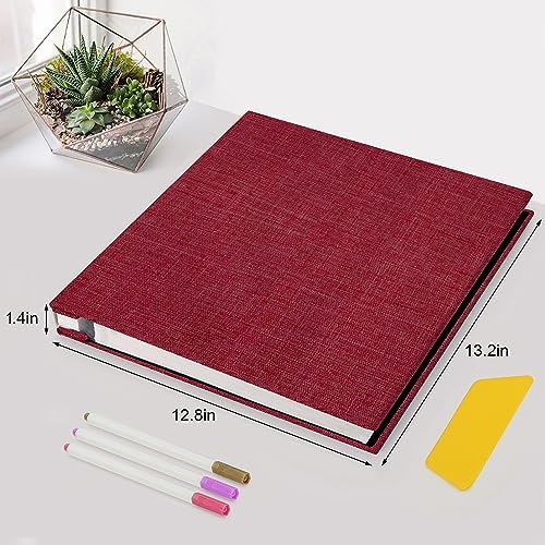 Zesthouse Large 18In Photo Album Self Adhesive 60 Pages, Scrapbook Albums with Sticky Page Holds 10x12 & 8x10 & 5X7 & 4x6 Pictures, DIY Photo Book Ideal Gift for Family Wedding Baby - Image 2