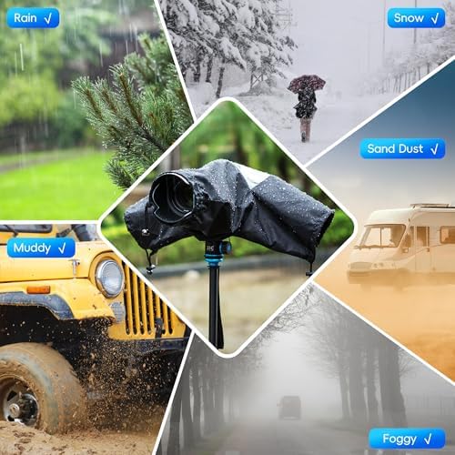 Professional Camera Rain Cover,Waterproof Camera Cover for Nikon Canon Sony - Image 3
