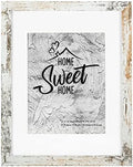 Califortree Rustic White 11x14 Picture Frame - Display Photos 8x10 with Mat or 11x14 Without Mat - HD Glass Inside, Display for Wall by Califortree