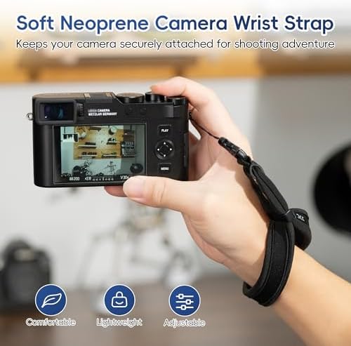 JJC Soft Neoprene Camera Wrist Strap for Compact Cameras with Quick Release - Image 2