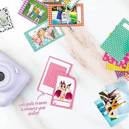 Fujifilm Instax Mini 12 Instant Camera Pastel Blue with Film Value Pack (40 Sheets) + Accessories Including Galaxy Carrying Case Strap, Photo Album, Stickers (Pastel Blue), Compact - Image 6