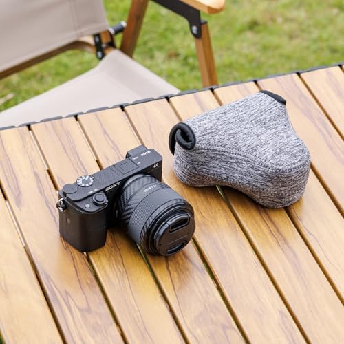 Neoprene Camera Case for Fuji X-T30 III+16-50mm A6400+18-55mm Lens - Image 6