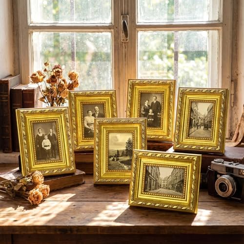 12 Pcs 2 x 3 Inch Small Gold Picture Frames Bulk Vintage - Image 4