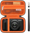 Hard Travel Case for Sony ZV-1, ZV-1F, ZV-1 II Digital Camera,Orange by Supmay