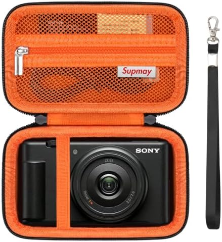 Hard Travel Case for Sony ZV-1, ZV-1F, ZV-1 II Digital Camera,Orange by Supmay