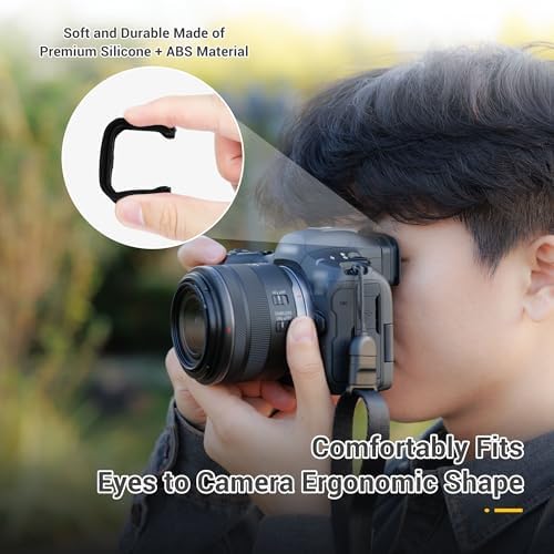 JJC Soft Rubber Eyecup Eyepiece Viewfinder for Canon EOS R5 Mark II Camera - Image 3