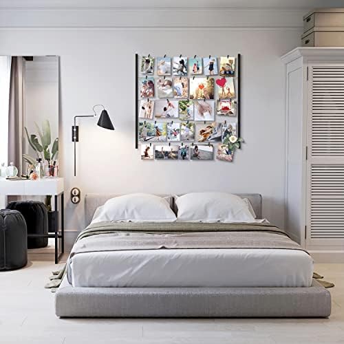 Love-KANKEI Picture Frames Collage Wall Decor Display,Solid Wood,Black - Image 2